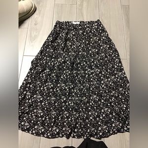 Zara girls midi floral skirt